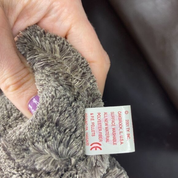 TY Beanie Babies Frisbee the Dog Beanie Baby 4508 Plush Stuffed Animal - Picture 6 of 8